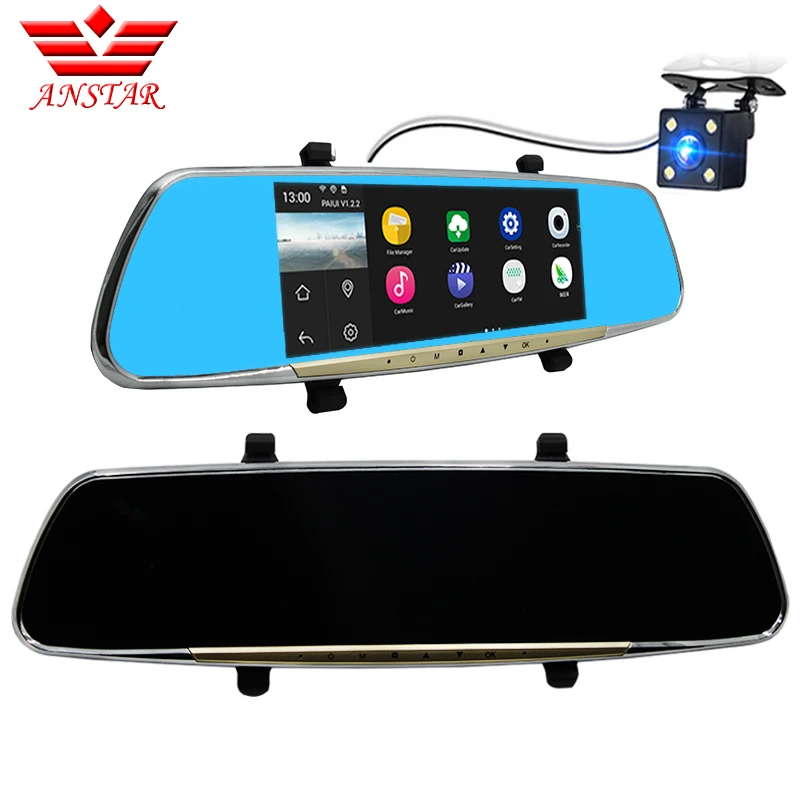 Anstar автомобиля Камера Dvr 6 86 &quotgps Touch Android 4 FHD 1080 P регистраторы парковка Зеркало