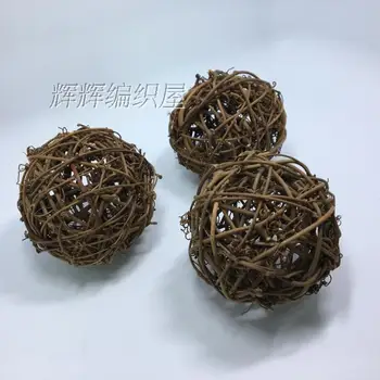 

20pcs 3cm Natural Color Rattan Wicker Cane Balls/ Munch Balls Bird Toy Balls