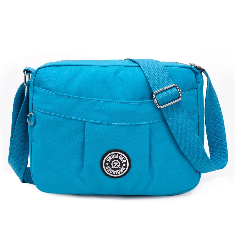 Женские сумки-мессенджеры, сумка через плечо, нейлоновая, водонепроницаемая, женская сумка через плечо, дизайнерские сумки, высокое качество, для дам, цена в долларах - Цвет: Небесно-голубой
