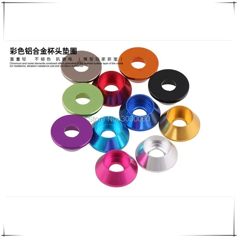 Colorful Anodized (Multicolor) Aluminum Alloy Washer For Hex Socket Cap