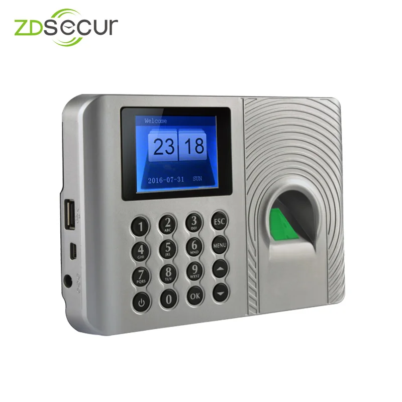 

Biometric Fingerprint Time Attendance Clock Employee Digital Electronic English Portuguese Voice Reader Machine ZDA3