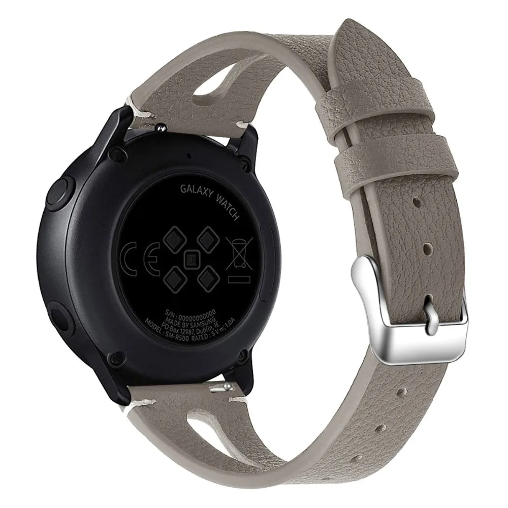 COMLYO кожаный ремешок для samsung Galaxy Watch активный 20 мм сменные полосы наручные часы