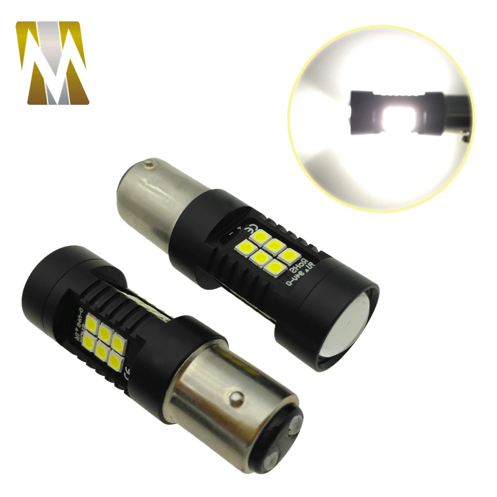 2x P21/5W S25 LED Car BAY15D led Bulb 1157 Tail Signal Brake Stop