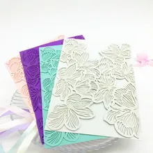 Лазерная резка, для свадьбы Приглашения карты элегантный пользовательский День рождения Свадебные Декорации для свадьбы 1/10/30 шт. 6z