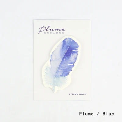 1 pack 30 Простыни Детские/пакет Plume серии заметки Перо Наклейки творческий пост он Блокнот sticky label закладки канцелярские - Цвет: 1 pack