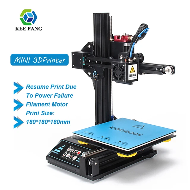 Cheap 3D Printer Upgraded Build Plate Resume Power Failure Printing DIY KIT Hotbed 2019 NEW Impresora 3D 180x180x180mm