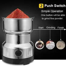 Электрический Нержавеющая сталь Кофе Bean Шлифовальные станки Главная шлифовальный Фрезерные станки 220 В ЕС Plug Кофе Интимные аксессуары Кухонные принадлежности