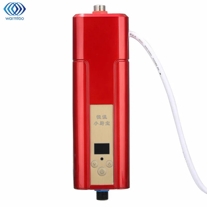 

5500W Mini Electric Hot Water Heater Wall Mounted Instant Heating Constant Temperature Shower Room Kitchen