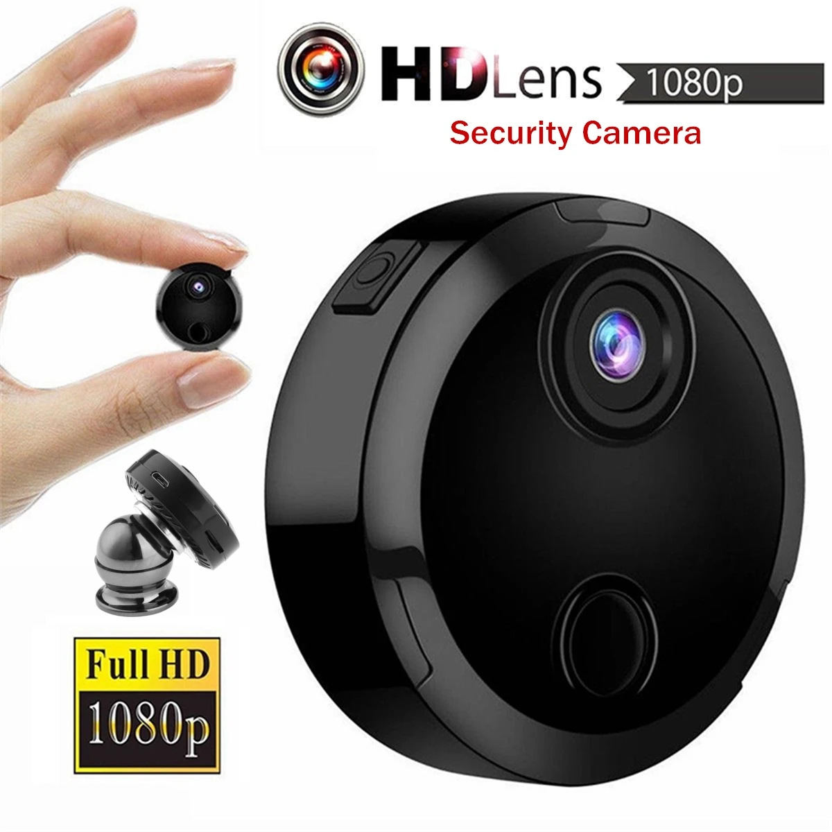 

Mini HD 1080P Wireless WiFi IP Security Camera Night Vision Home Camcorder APP Control