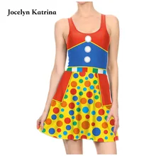 Jocelyn Катрина 3D печатное мини-платье Плиссированное ТРАПЕЦИЕВИДНОЕ летнее Пляжное Платье милое платье с круглым вырезом без рукавов женское платье для спорта тенниса