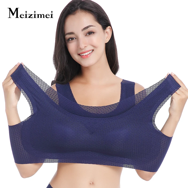  Seamless Plus Size 40 90 52 Sport Bras For Women Sexy Lingerie Bralette Lace padded Push up Bh Mini