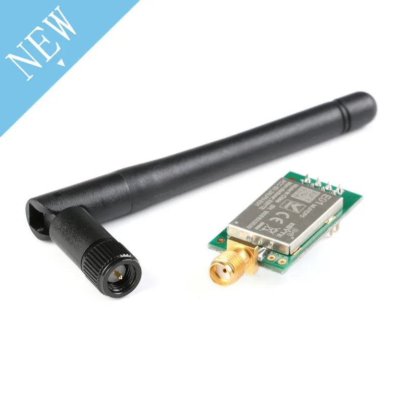 

1pc nrf24l01 E01-ML01DP5 Ebyte 20dBm 2100m SPI NRF24L01+PA+LNA 2.4GHz RF Wireless Transceiver rf Module Antenna with Shield