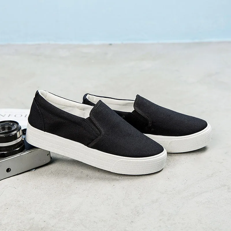 

Good quality canvas casual shoes 2018 good looking wild fashion casual white shoes walking shoes B4M1-B4M9