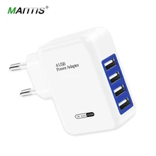 MANTIS USB зарядное устройство с 4 портами, штепсельная вилка европейского стандарта США 5V3. 1A, Универсальный дорожный Настенный умный зарядный адаптер для iPhone, мини зарядное устройство для мобильного телефона