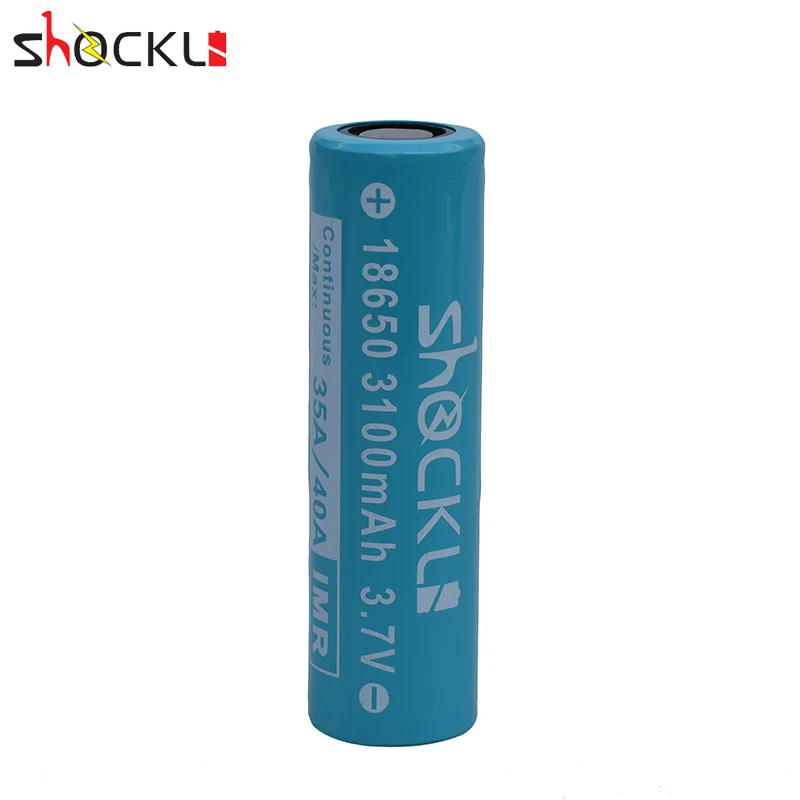 Shockli 18650 Батарея 3,7 V 3100mAh 3000mAh литий-ионная батарея 40A литиевая аккумуляторная батарея для фонарика электронной сигареты