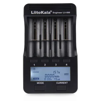

liitokala lii-500 display LED charger for 1.2 V / 3 V / 3.7 V / 4.25 V 18650/26650/18350/16340/18500 / AA / AAA lii-500 recharge
