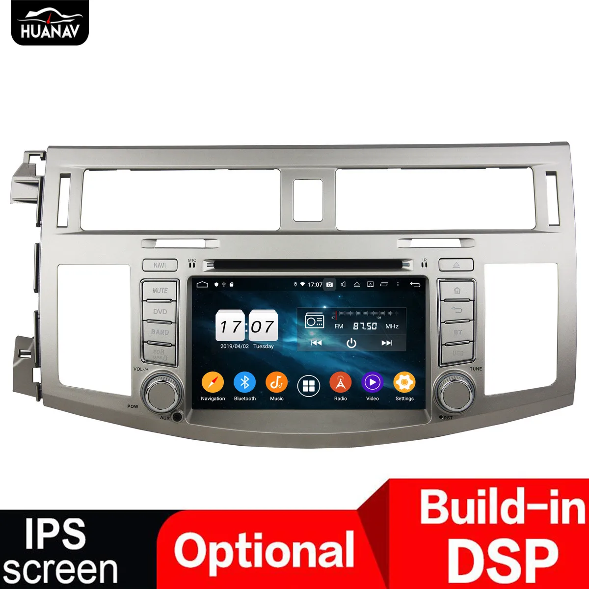 Автомобильный мультимедийный dvd-плеер gps навигации для Toyota Avalon 2008-2010 автомобильное радио, DVD плеер 2 din Android 8,0 PX5 8 ядро