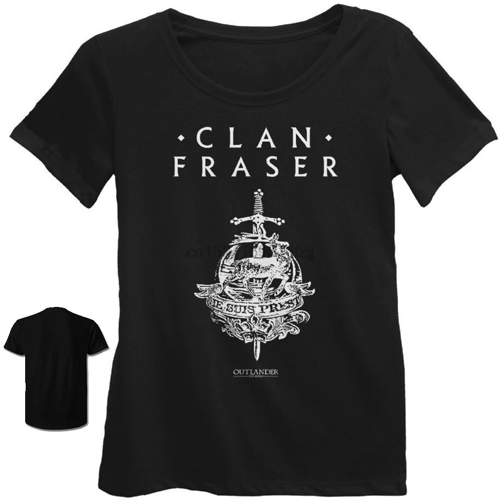Outlander Clan Fraser с эмблемой модная женская футболка для выступлений | Мужская одежда