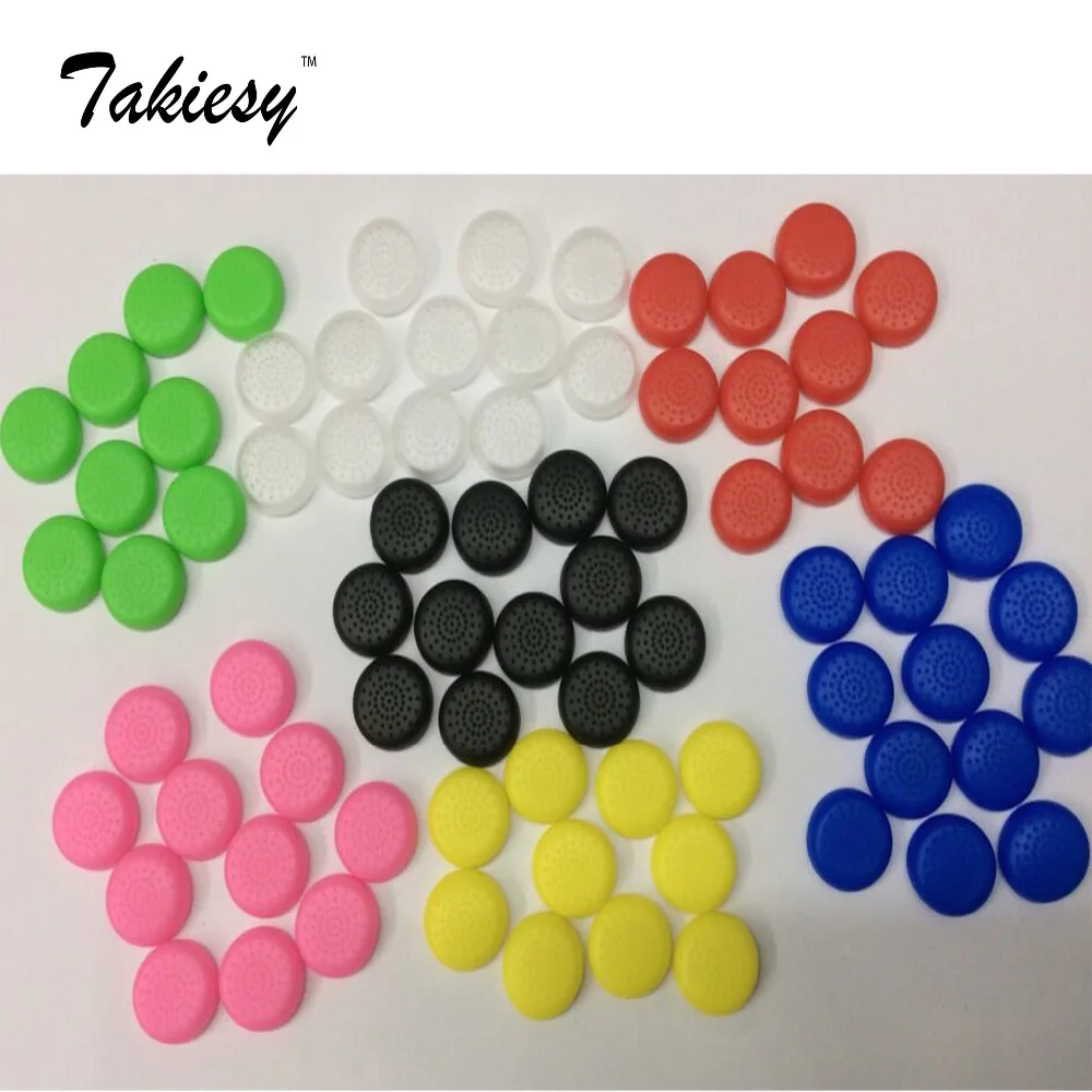 

1000pcs/lot Colorful TPU ThumbStick Joystick Grip Cap Cover For Sony PlayStation 4 PS4 Controller