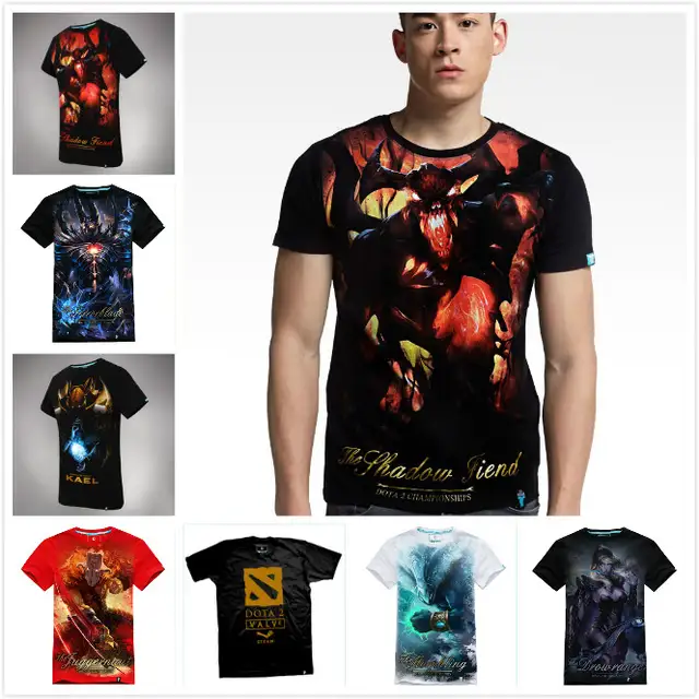 Us 1385 37 Offhigh Quality 3d Dota 2 T Shirt Cool Morphling Terrorblade Shadow Fiend Sf Juggernaut T Shirts Men Boy Dota2 Kael Hero Tee Shirt In