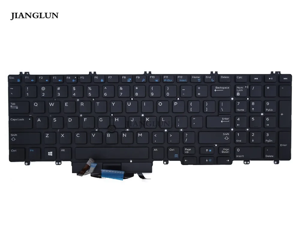 

JIANGLUN New For Dell Precision 7530 Backlit Laptop Keyboard 266YW