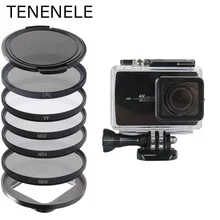 TENENELE спортивный водонепроницаемый чехол для фотокамеры для Xiaomi Yi 4 K 52 мм UV CPL ND 2 4 8 фильтров на корпусе для Yi 4 K II 2 аксессуары для дайвинга