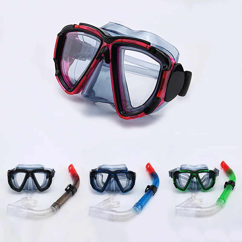 Snorkeling Suit Breathing Tube Adult PVC scuba Diving equipment Goggles