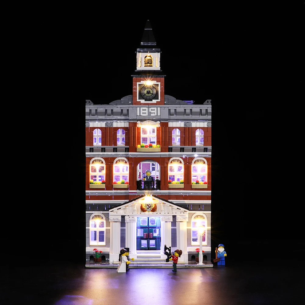 Светодиодный светильник совместимый с Lego 10224 Creators City The town hall 15003 строительные