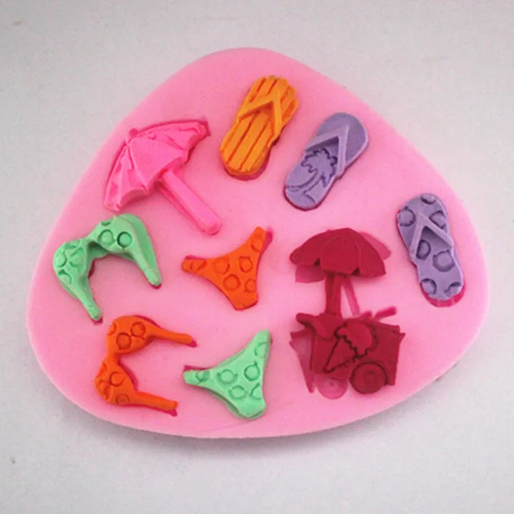 bikini beach chocolate silicone cake molds soap chocolate mould for the