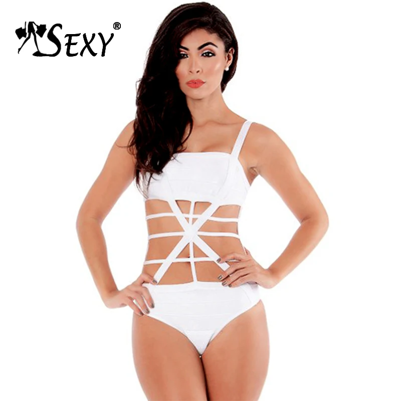 Gosexy one piece bandage swimsuit for womenwomen bodysuitsexy women