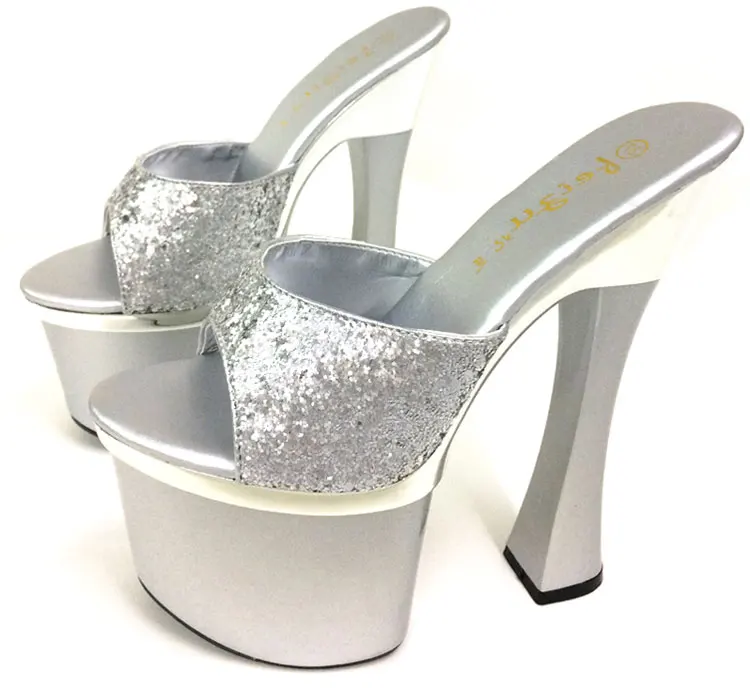 paragraphe Extrêmement stiletto verni escarpins talons-hauts taille 41 noir avec bride 18cm