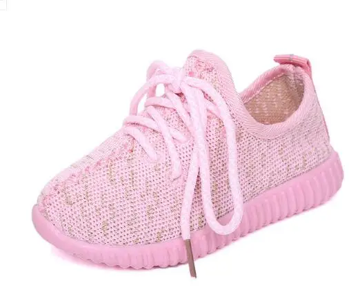 حار جديد الأطفال الربيع SummerShoes الفتيان الفتيات حذاء رياضة تنفس الاطفال الدانتيل يصل شبكة رياضية أحذية 4 ألوان