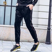 Fanzhuan,, новинка, мужские Модные Повседневные обтягивающие брюки, популярные брюки, черные, корейские кашемировые 818153
