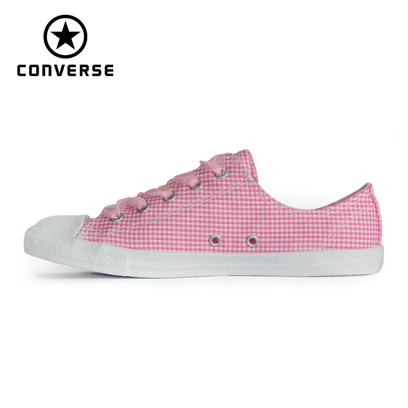 NEW CONVERSE All Star shoes women CONVERSE Pink Ribbon lightweight low sneakers Skateboarding Shoes 560832C