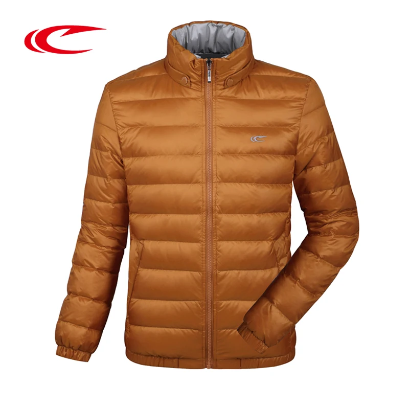 

SAIQI Outdoor Camping Hiking Eiderdown Jacket White Duck Down Coat Men Solid Daily Wear Coat Warm Windproof Sport Jacket Thick