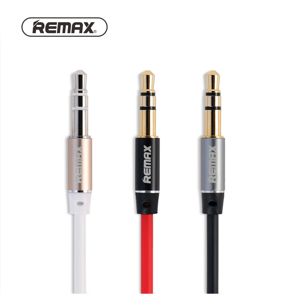 

REMAX Aux Cable 1M 2M 3.5mm Jack for car gold plated audio cable male to male speaker cable