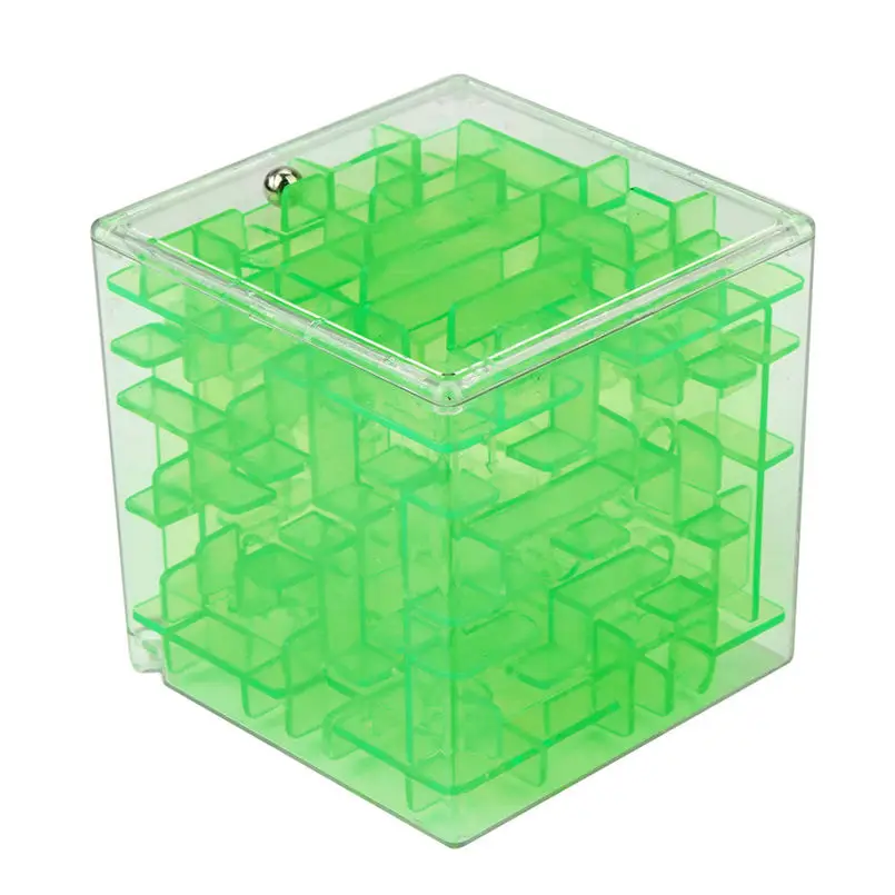 

3D Cube Puzzle Maze Toy Hand Game Case Box Fun Brain Game Challenge Fidget Toys Balance Educational Toys for children 20