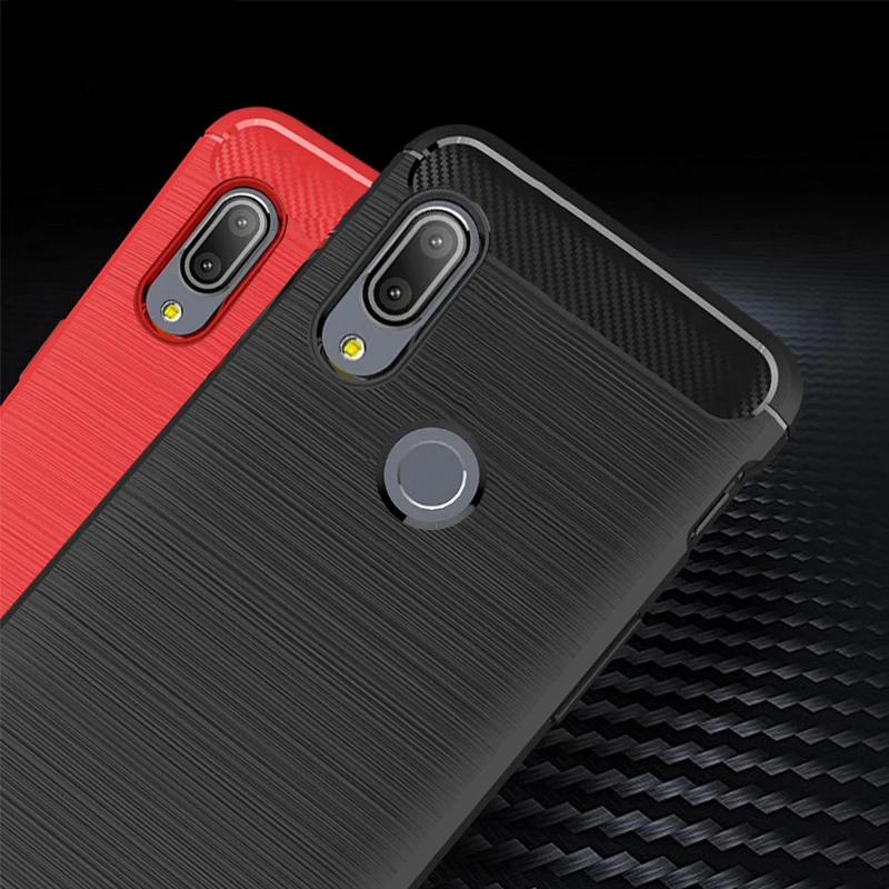 Роскошный чехол для Asus Zenfone Max Pro M1 ZB602KL ZB601KL Мягкий бампер армированный карбоновый