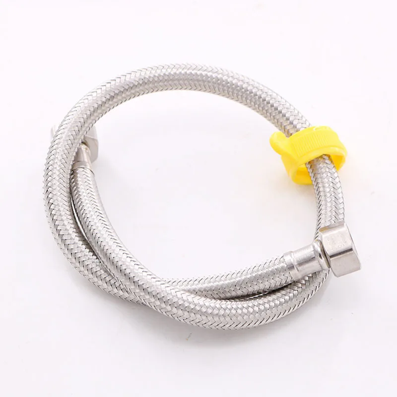 

High Quality 304 Nut Stainless Steel hose Shower Hose Flexible Bathroom Water Pipe Silver Color Common Pumbing Hoses