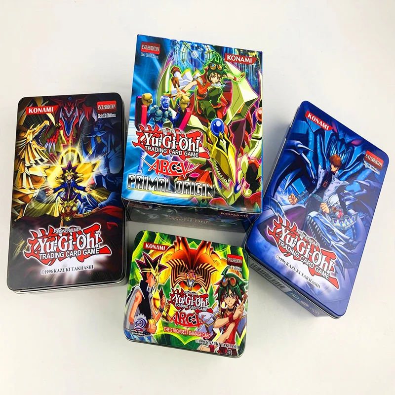 

288pcs/set Yu Gi Oh Game Cards Classic YuGiOh Game English Cards Carton Collection cards with flash card and metal tin box toys