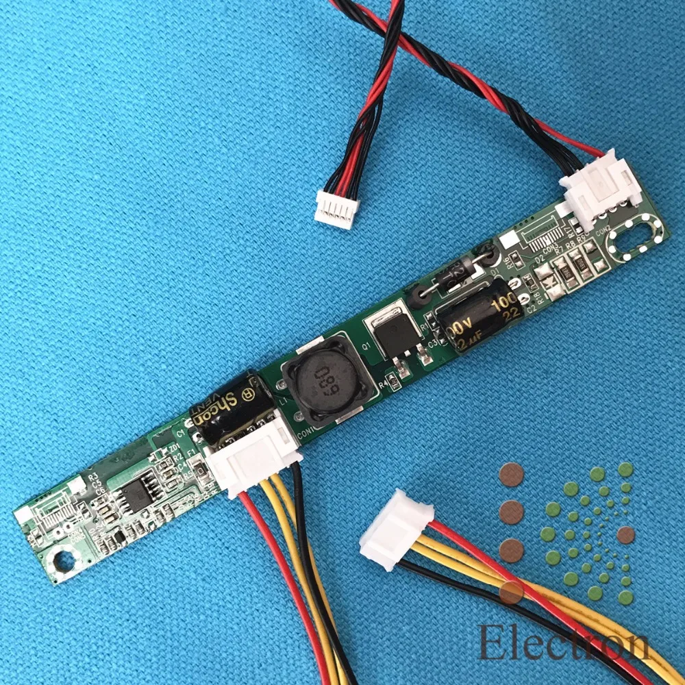

Universal LED Backlight Inverter driver board booster Input 12V Output 20V-80V for 15-24 inch LCD Monitors with 6pin cable