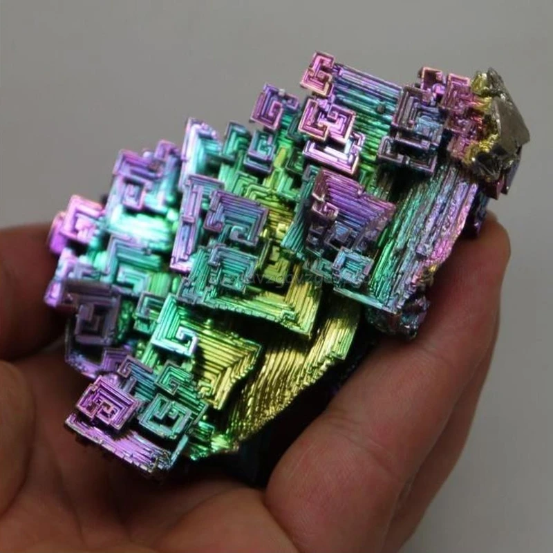 

Rainbow Bismuth Crystals 20g/50g Metal Mineral Specimen J16 19 Dropship