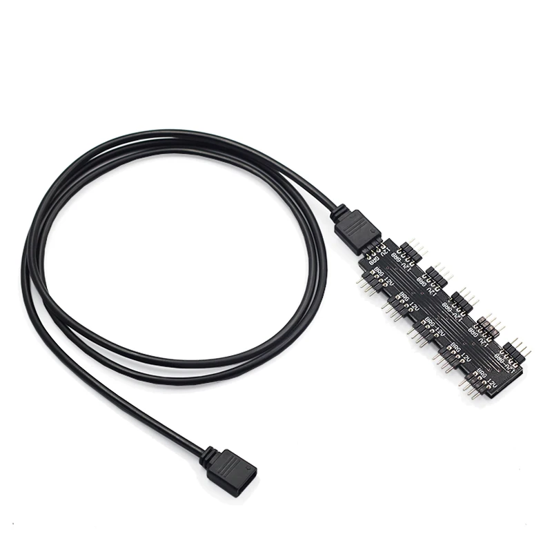 Motherboard RGB hub, 1 point 10 sub connector, computer motherboard