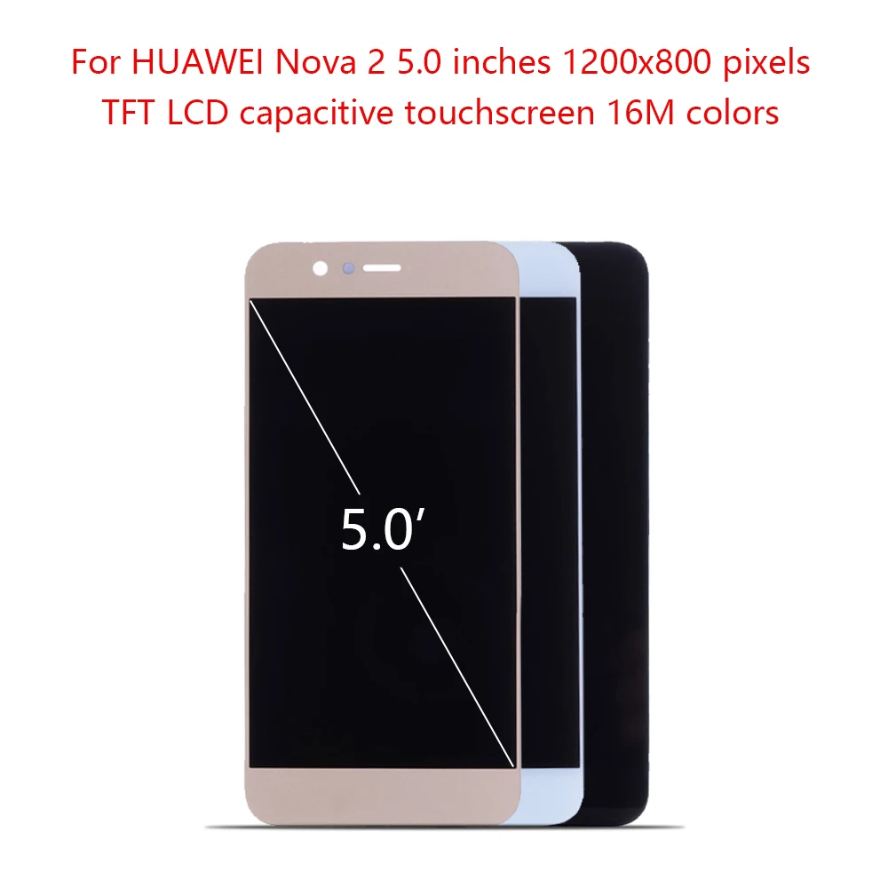 Оригинальный 5 0 &quotдисплей для Huawei Nova 2 LCD сенсорный экран с рамкой дигитайзер HUAWEI