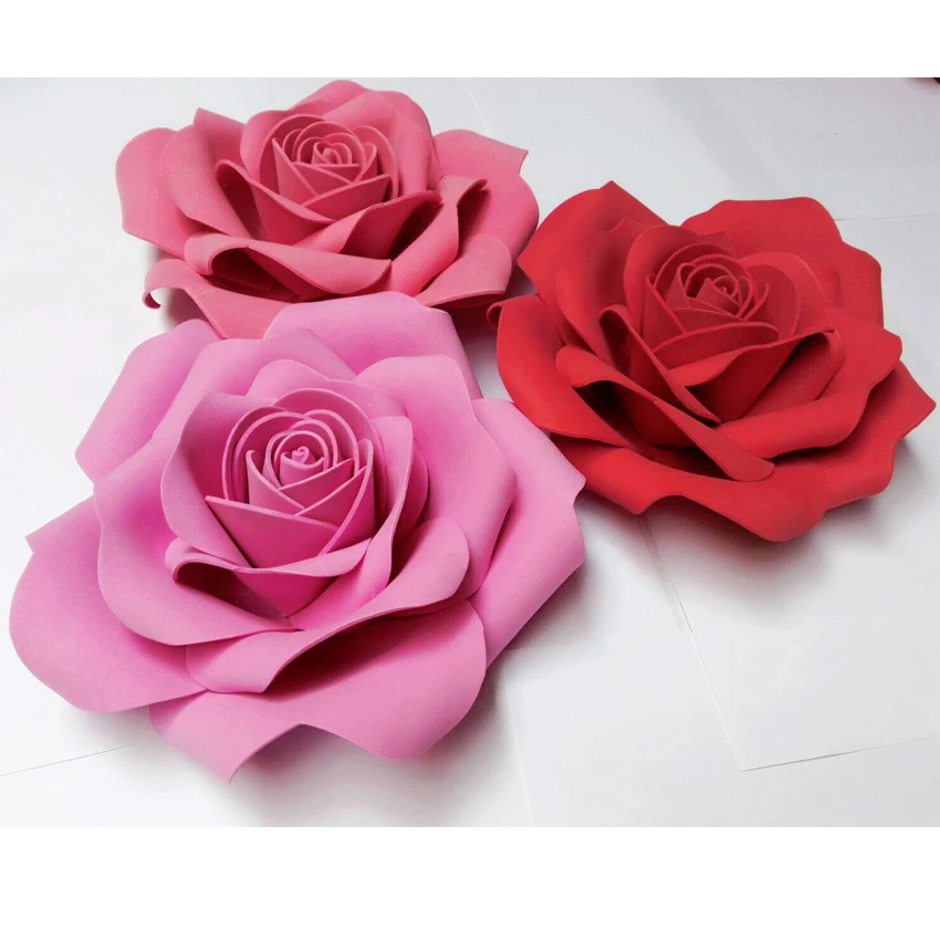 2x30cm Foam Flower Party Christmas Wedding Decoration Large Artificial