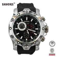 Shhors Brand Mens Watches Military Watch Men Big Dial Quartz Watches Zinc Alloy Case reloj hombre erkek saat