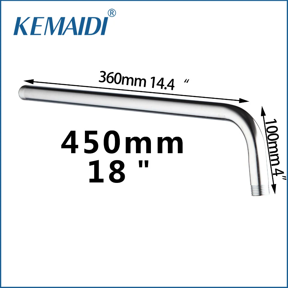 

KEMAIDI Chrome Finish Shower Arms 5622-45/2 Rainshower Bathroom Faucet Accessories Shower Suppoting Holder Stainless Steel