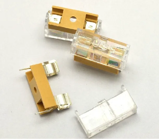 

Free shipping 5 * 20 fuse box fuse holder with transparent cover new high-quality fuse holder