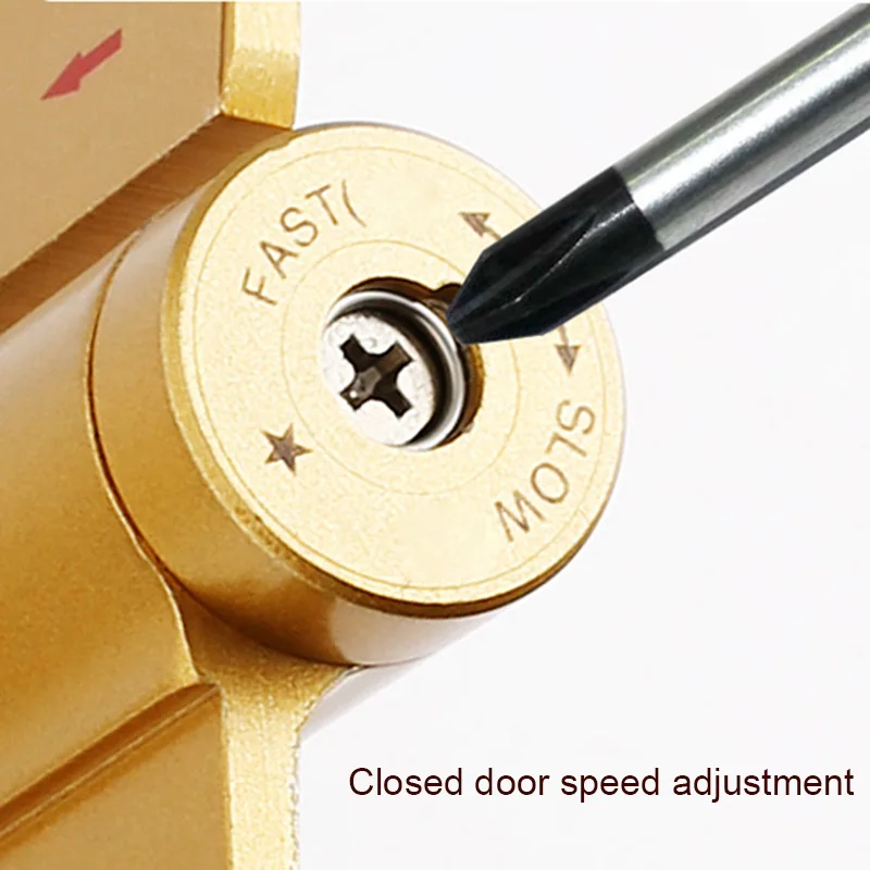 

Newly 1 Pcs Door Hinges Zinc Alloy Hydraulic Hinges Damper Buffer Thicken Furniture Wardrobe Hinge XSD88