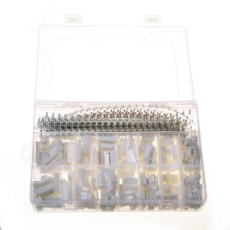 1220Pcs XH Male &amp Female Connector Kit 2.54 mm PCB Pin Headers Box Packaging Dupont Connectors Set |